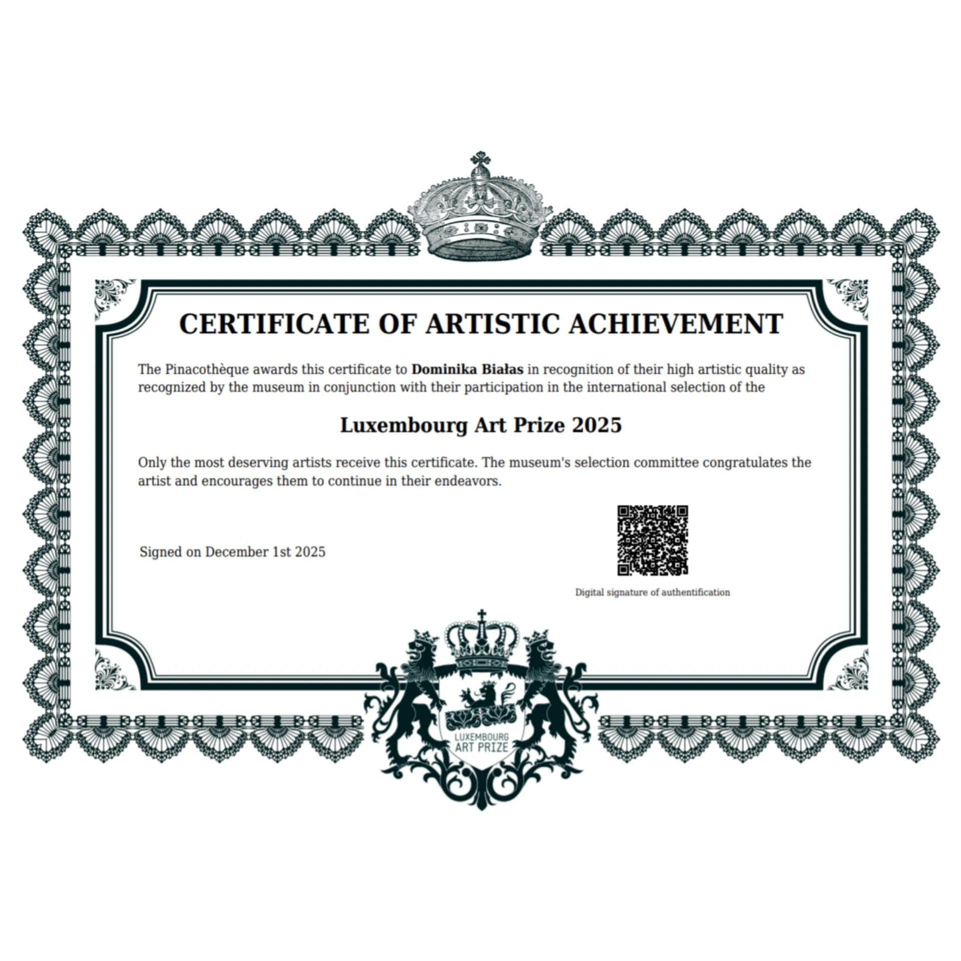 Luxembourg Art Prize 2025
